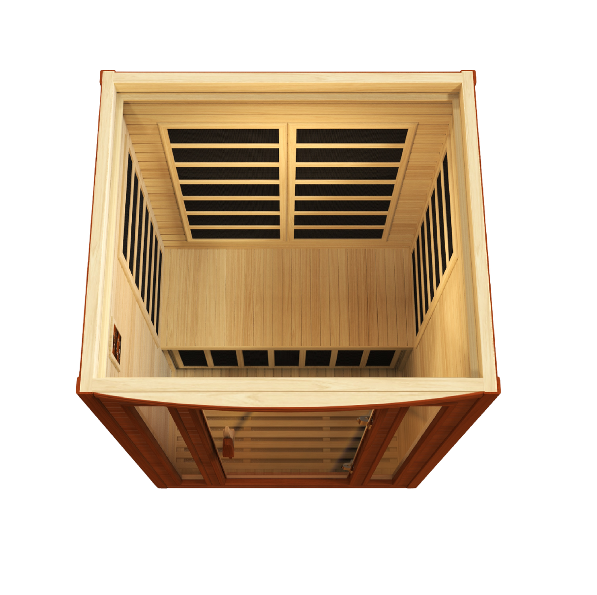 Dynamic Saunas San Marino Elite 2-Person Ultra Low EMF Infrared Sauna DYN-6206-01 Elite