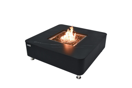 Elementi Plus Copenhagen Marble Porcelain Fire Table OFP101BB