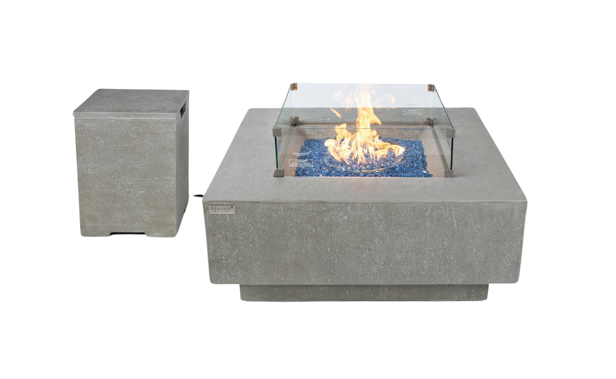 Elementi Plus Victoria Square Sandstone Fire Table OFG413LG