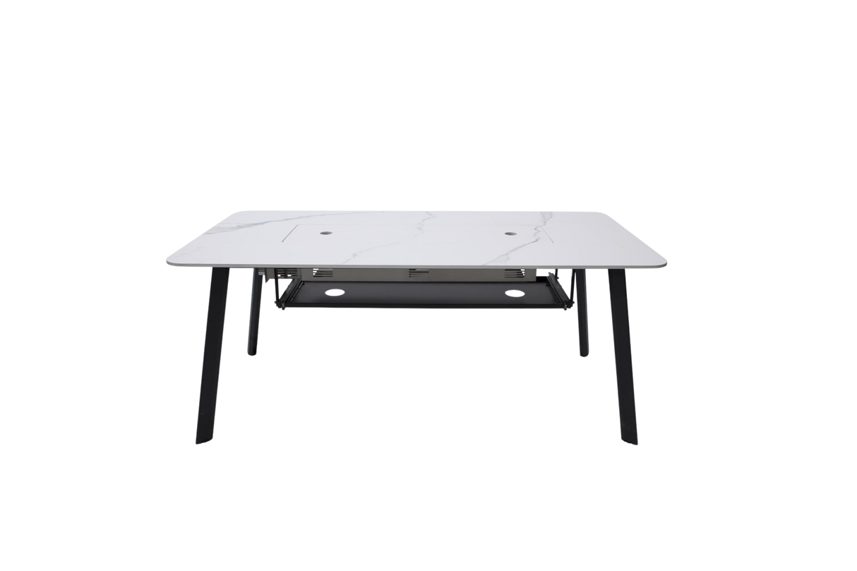 Elementi Plus Oslo Marble Porcelain Dining Fire Table OFP301