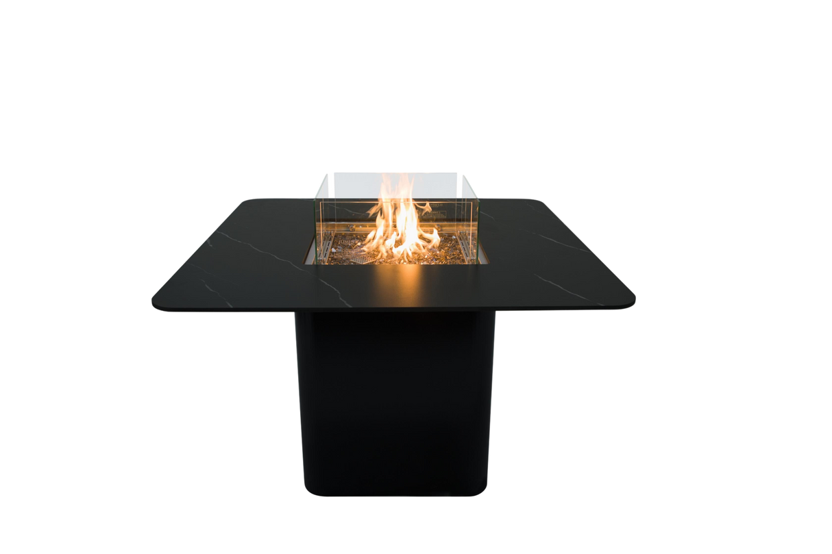 Elementi Plus Brugge Marble Porcelain Dining Fire Table OFP202