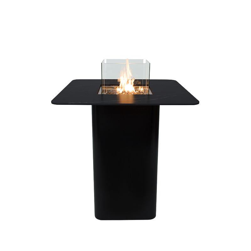 Elementi Plus Koln Marble Porcelain Bar Fire Table OFP221