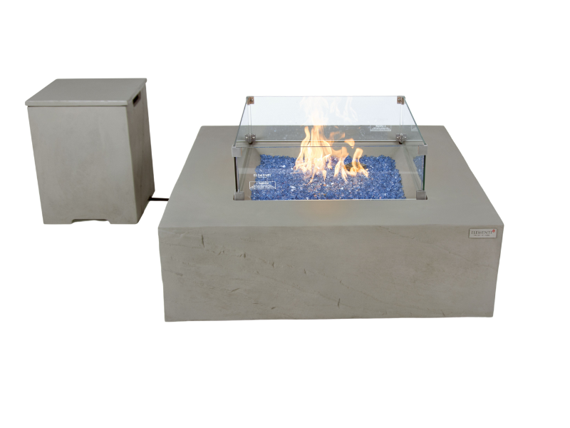 Elementi Plus Capertee Square Sandstone Fire Table OFG411SG