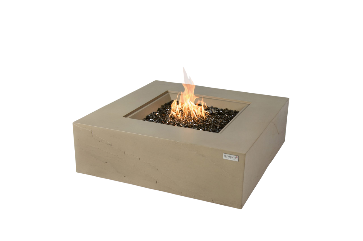 Elementi Plus Uluru Square Sandstone Fire Table OFG411SY