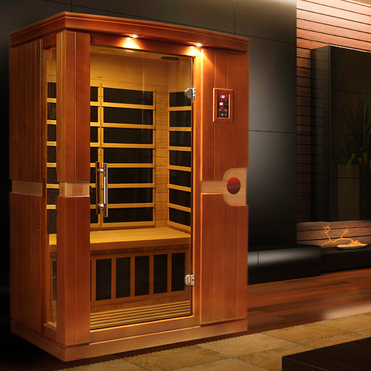 Dynamic Saunas Venice 2-Person Low EMF Infrared Sauna DYN-6210-01