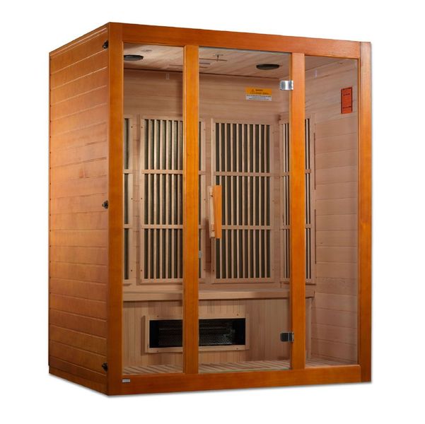 Maxxus Alpine Dual Tech 3-Person Hemlock Low EMF FAR Infrared Sauna MX-J306-02S