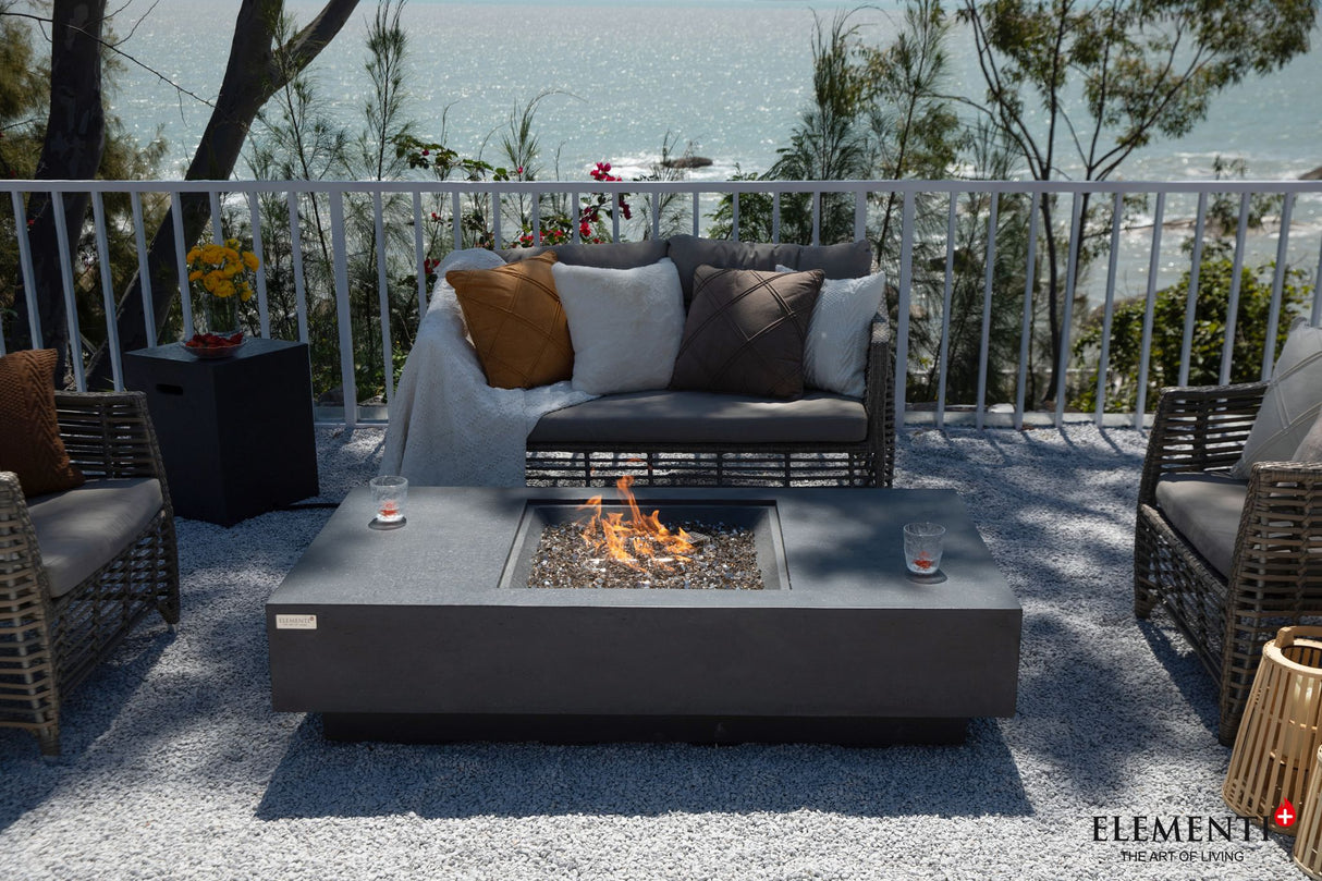 Elementi Plus Cannes Rectangle Fire Table OFG416DG