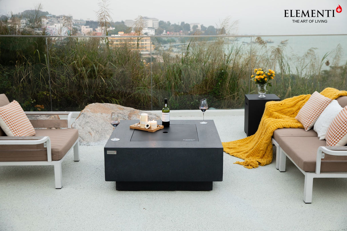 Elementi Plus Bergen Square Sandstone Fire Table OFG413DG