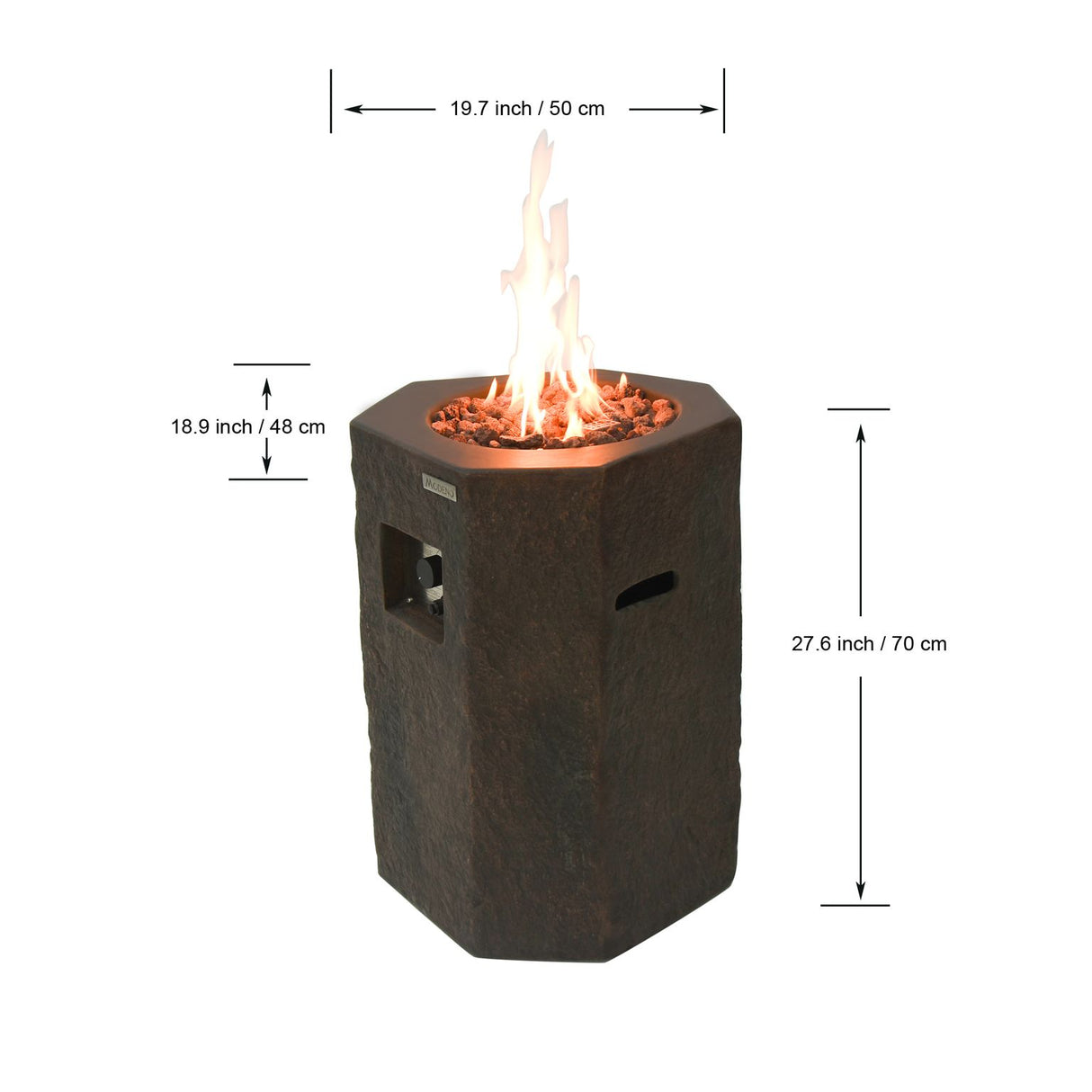 Modeno Basalt Column Fire Pit OFG601