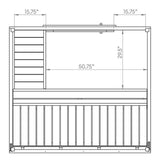 SaunaLife Model G2 Garden-Series 4 Person Outdoor Home Sauna Kit SL-MODELG2