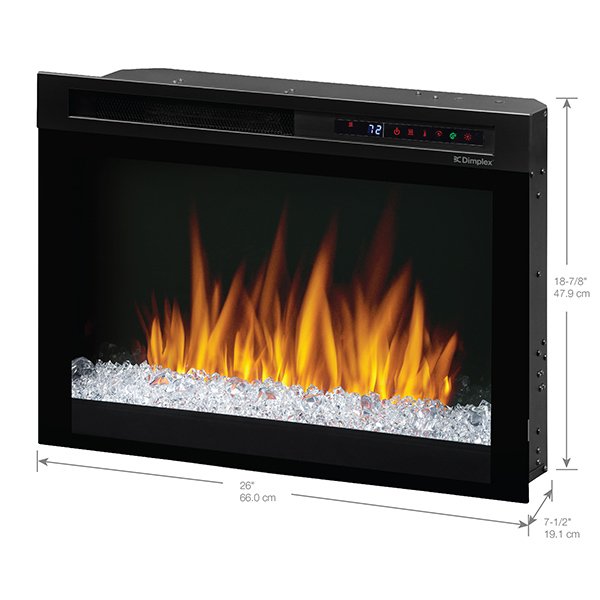 Dimplex 26" Nova Plug-In Electric Firebox with Acrylic Ember Media Bed XHD26G