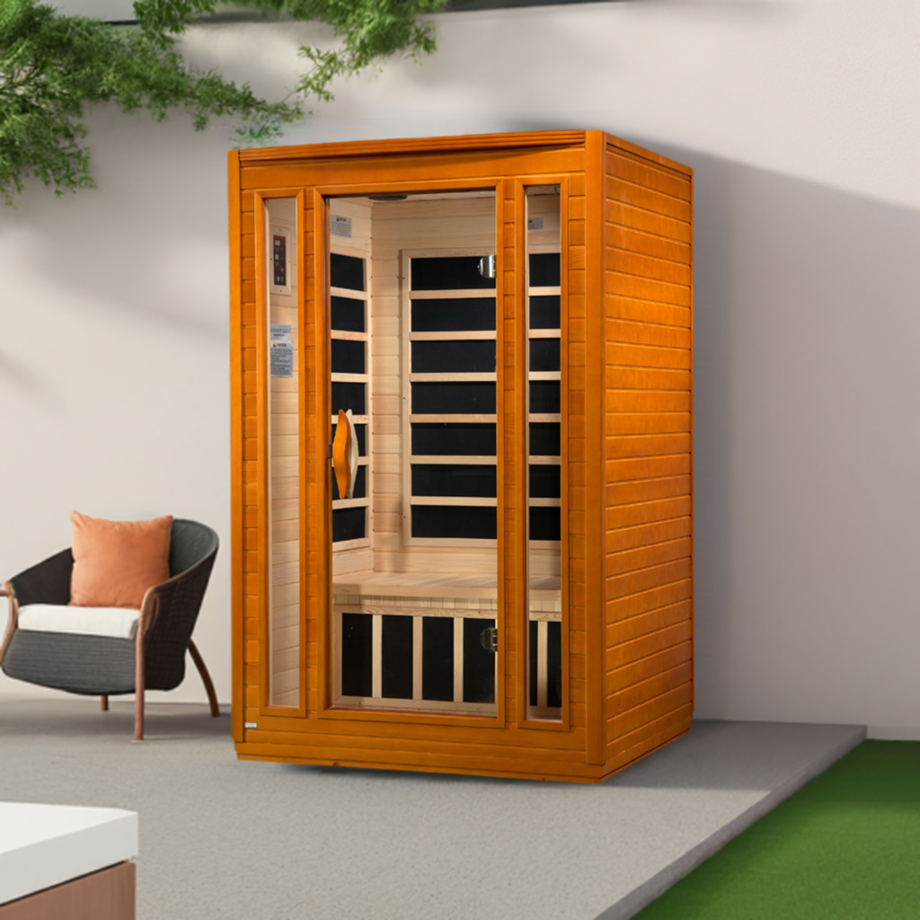 Dynamic Saunas San Marino 2-Person Low EMF Infrared Sauna DYN-6206-01