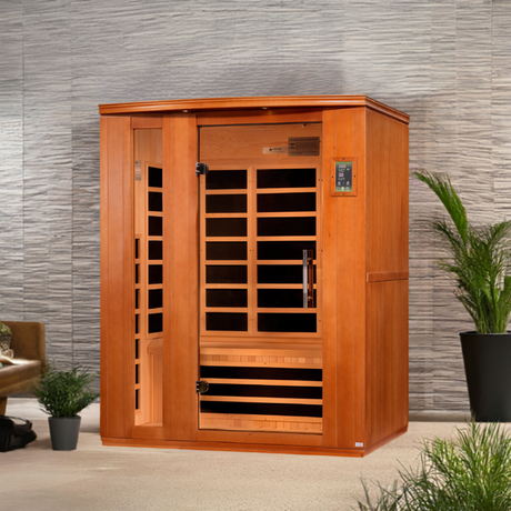 Dynamic Saunas Lugano 3-Person Low EMF Infrared Sauna DYN-6336-02