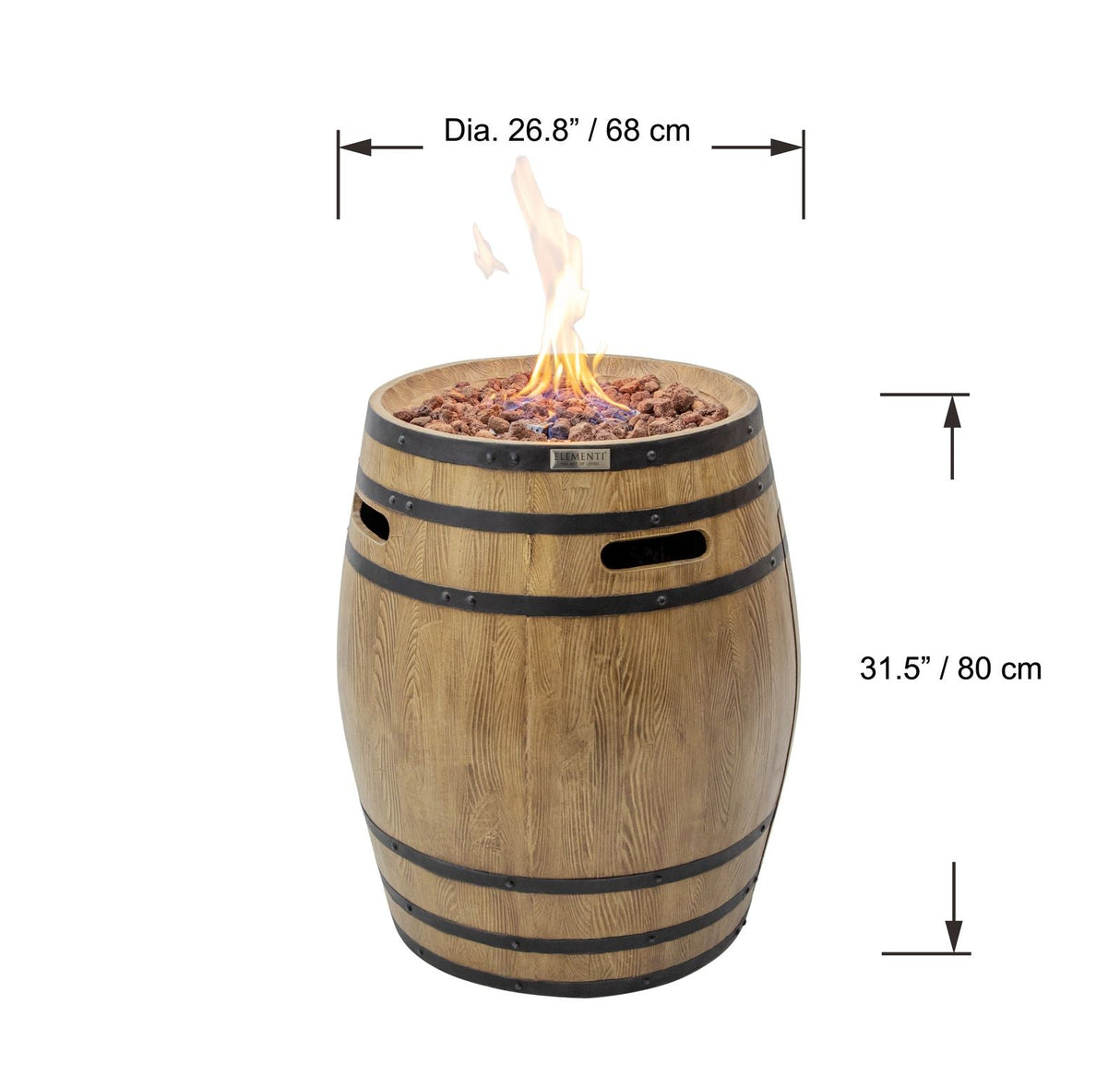 Elementi Napa Barrel Fire Pit OFG615