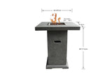 Elementi Montreal Bar Fire Table OFG221