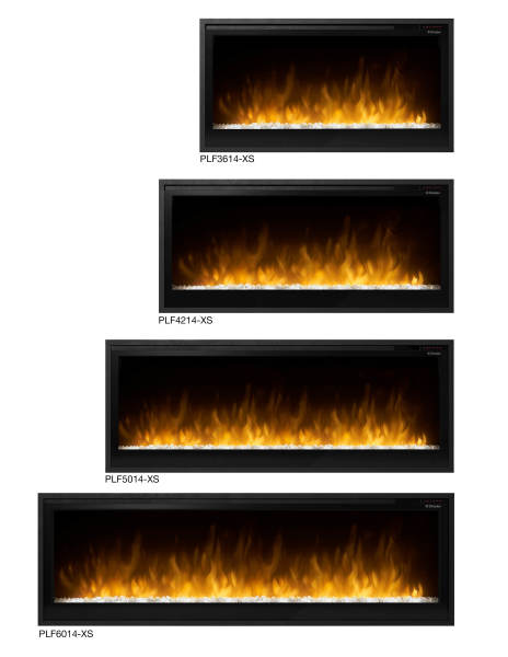 Dimplex 60" Slim Linear Built-in Electric Fireplace PLF6014-XS