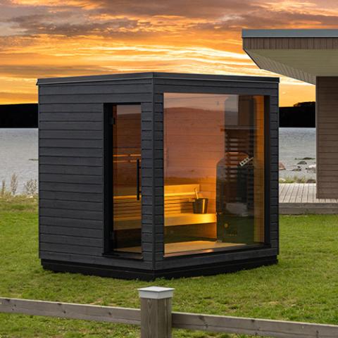 SaunaLife Model G6 Garden-Series 5 Person Pre-Assembled Outdoor Home Sauna SL-MODELG6