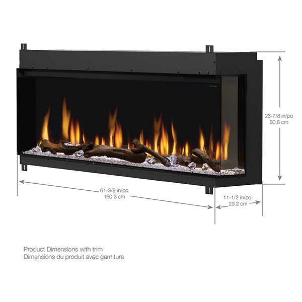 Dimplex Ignite XL Bold 60" Built-in Linear Electric Fireplace XLF6017-XD