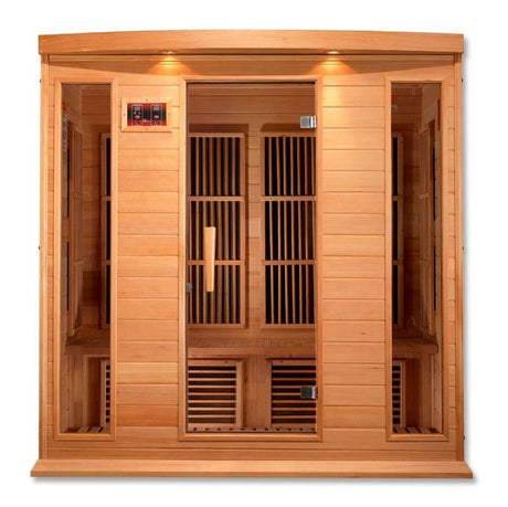 Maxxus 4-Person Hemlock Low EMF FAR Infrared Sauna MX-K406-01