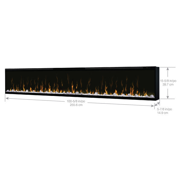 Dimplex IgniteXL 100" Built-in Linear Electric Fireplace XLF100