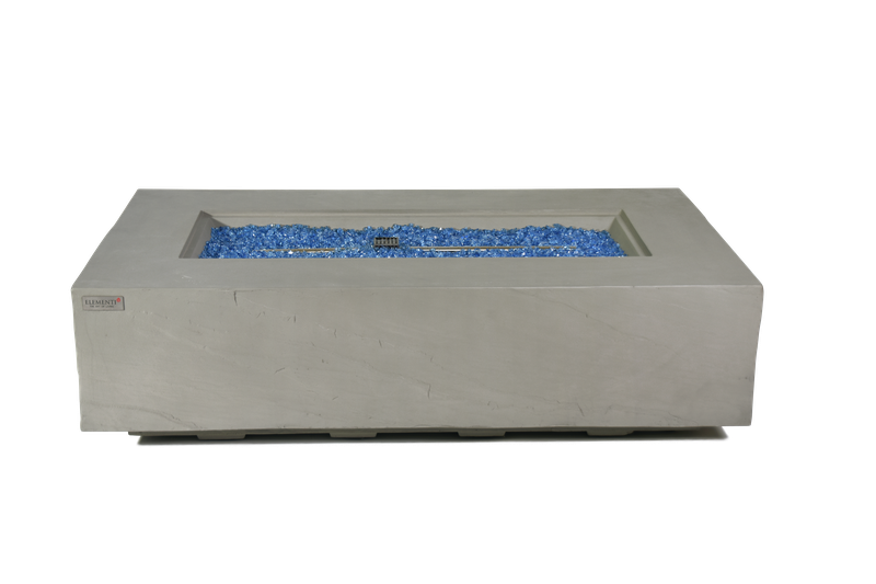 Elementi Plus Meteora Rectangle Sandstone Fire Table OFG410SG