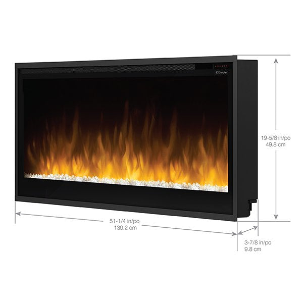 Dimplex 50" Slim Linear Built-in Electric Fireplace PLF5014-XS